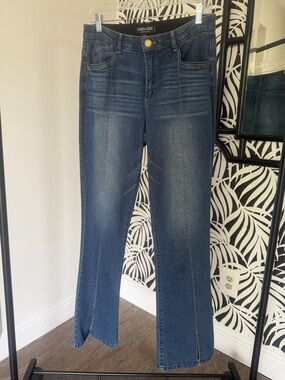 Mac & Me Women’s Soft Flare Jeans w/front split